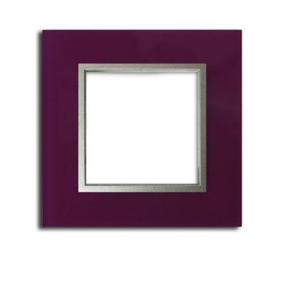 Plaque verre cale purple colours