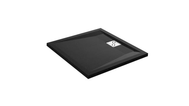 Receveur Lagon 90 x 90 x 4 cm - Noir - CAREA