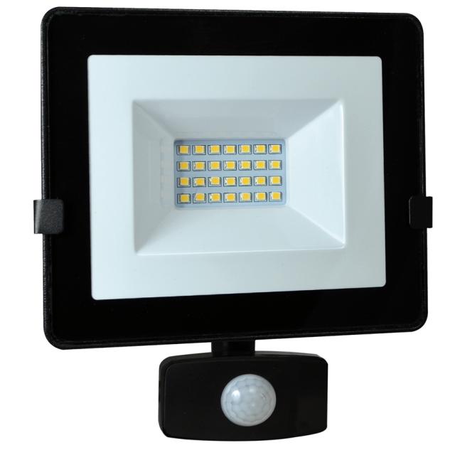 PROJECTEUR LED AVEC DETECTEUR 20W 1400LM NOIR