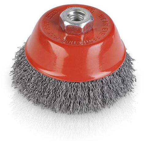 BROSSE METALLIQUE COUPE EN FIL ONDULE - 65MM