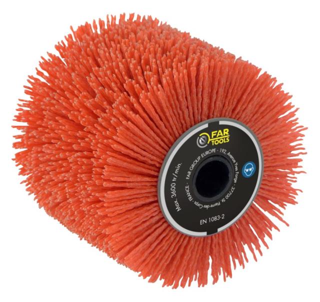 BROSSE NYLON FIL ENROBE ABRASIF POUR REX120C et XL