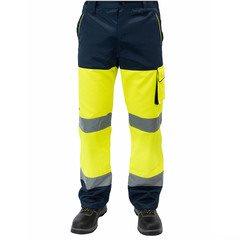 Pantalon HV Polycoton Jaune/Bleu PHPA2 - Taille L