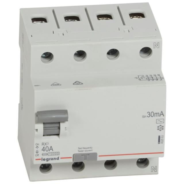 RX3 ID 4PD 40A AC 30MA