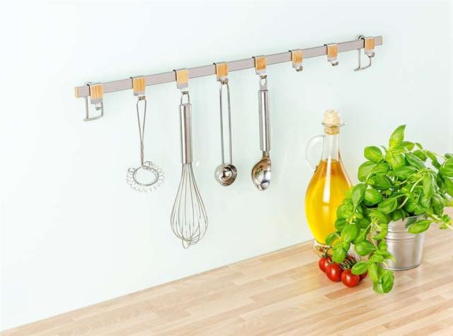 Barre de crédence Premium 60cm 8 crochets - WENKO
