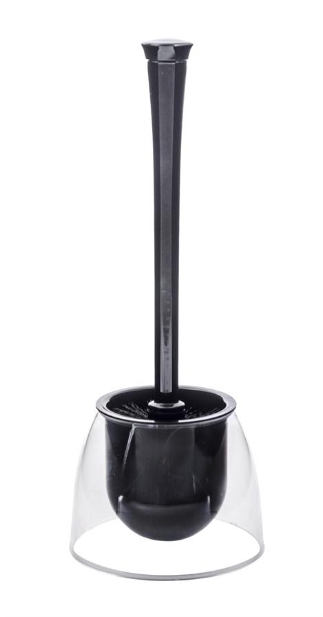 Brosse wc fiesta noir/transparent