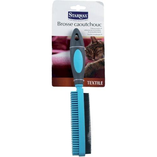 Brosse textile en caoutchouc x1