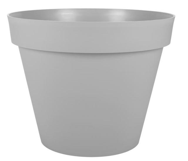 Pot toscane d60cm 76l gris béton