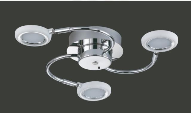 TURNER Plafonnier incl. 3x SMD LED, 4,2W · 3x 400lm, 3000K - TRIO