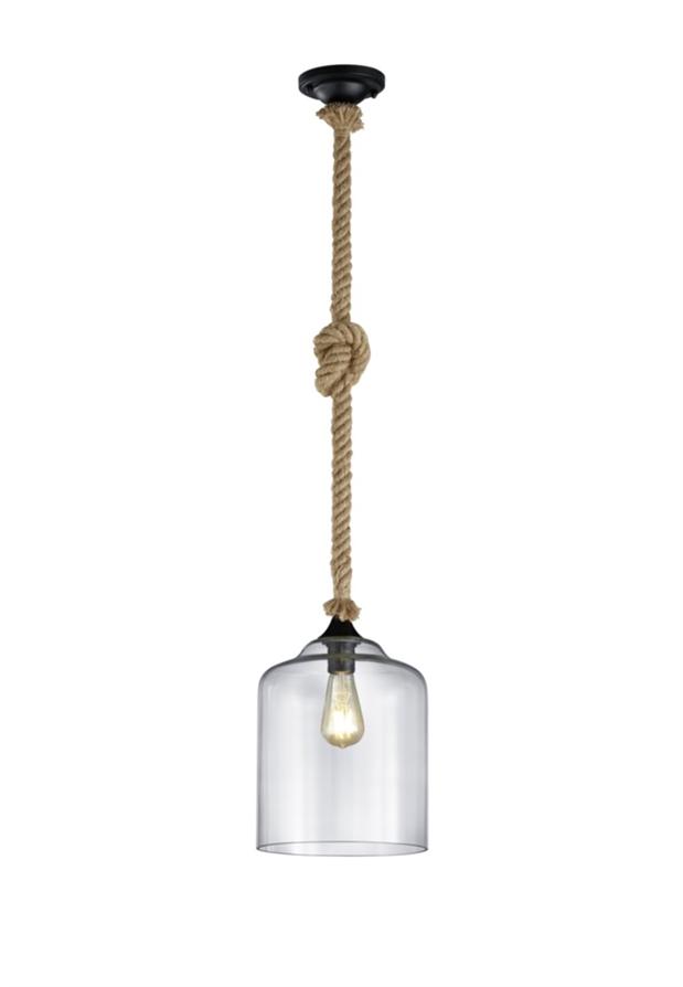 Suspension Judith Noir H.150cm - TRIO