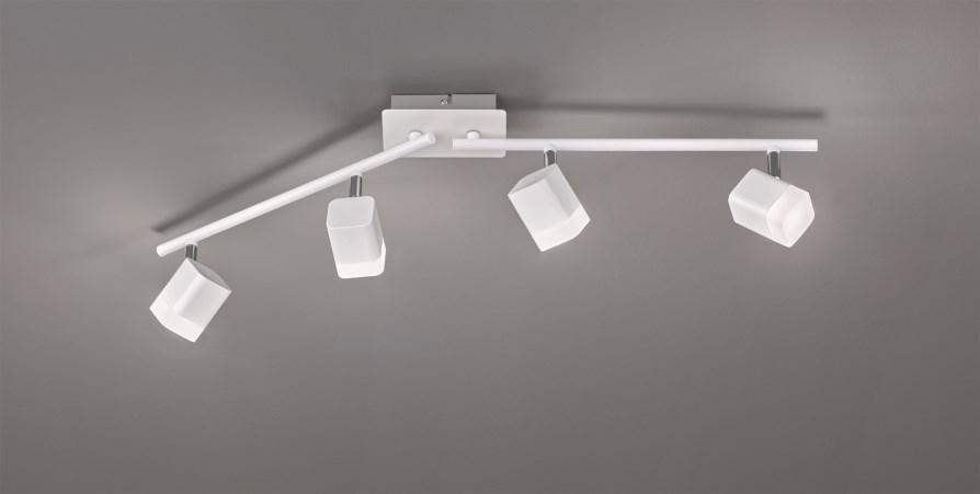 Spot 4 led smd 4w reality roubaix blanc mat