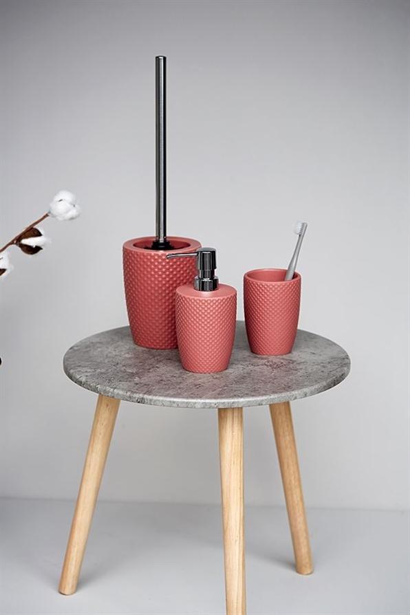 Gobelet brosse à dents Punto céramique rose cendré - WENKO