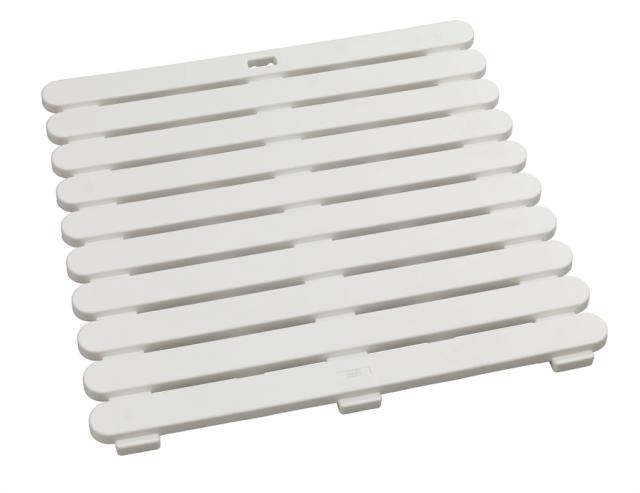 Tapis de douche in/outdoor 55x55x3 blanc