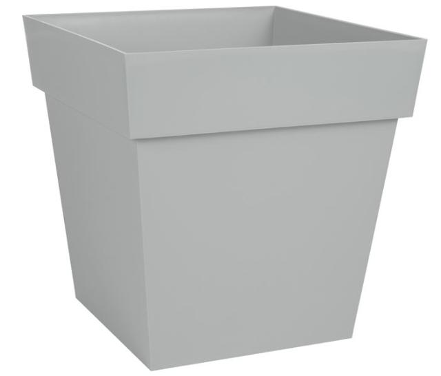 Pot Carré Toscane 22L Gris Béton