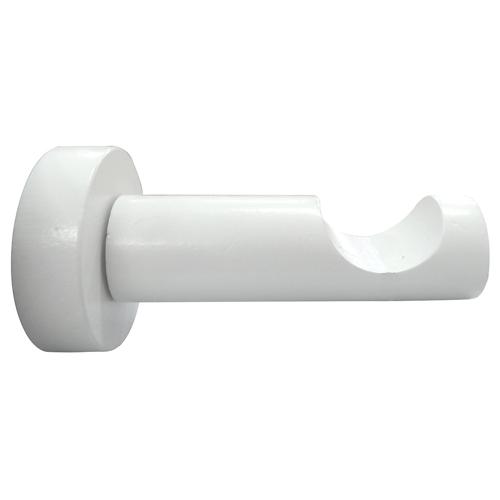 1 support bois ouvert tige Ø28 80mm laqué blanc MOBOIS