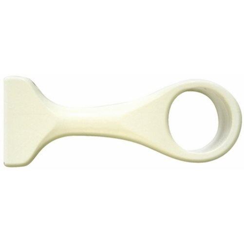 1 support bois monobloc Ø35 115mm laqué blanc