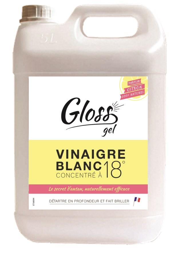 Gloss vinaigre blanc ultra concentré 18° 5l