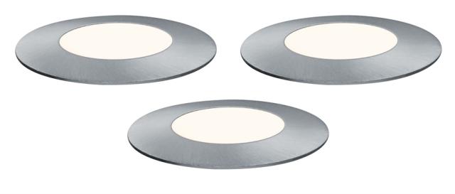Kit sol extérieur encastré Plug & Shine IP65 3000K 3 x 2.5W - PAULMANN