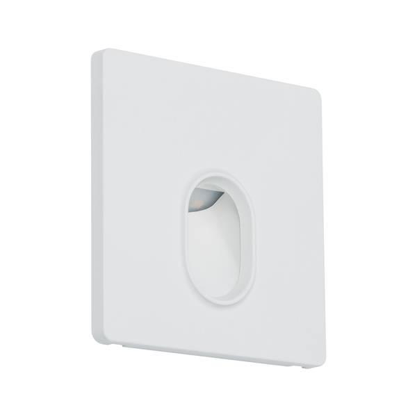 Spot mural carre 1x1,7w 2700k 230v blanc