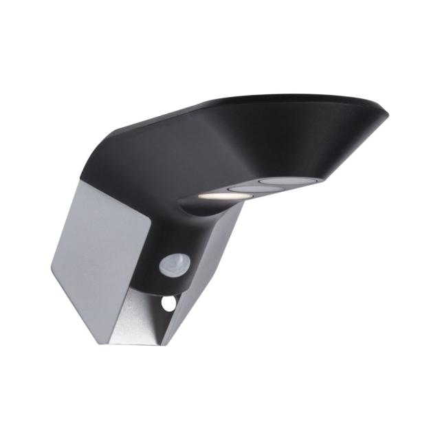 Extérieur solaire Applique Soley 1,22W 15-150lm 3000K détect mouv IP44 anthra