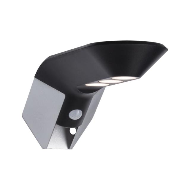 Extérieur solaire Applique Soley 1,22W 15-150lm 3000K détect mouv IP44 anthra