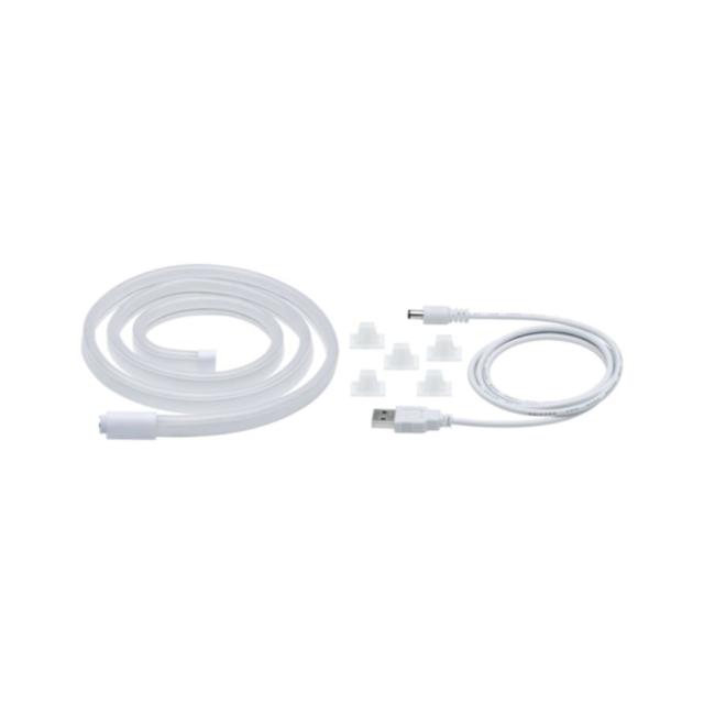 Ruban LED Neon Colorflex USB 1m bleu 4,5W 10lm 120LED 5V blanc plastique