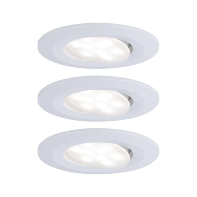 Encastré Calla LED orientable 30° D.90mm x3 6W 680lm 4000K blanc 230V BBC/IP65