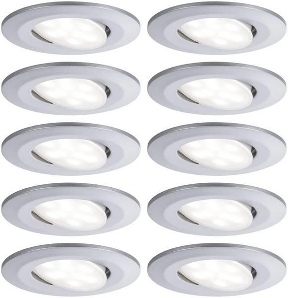 Encastré Calla LED orient 30° D90mm x10 5,2W 598lm 4000K grad chr 230V BBC/IP65