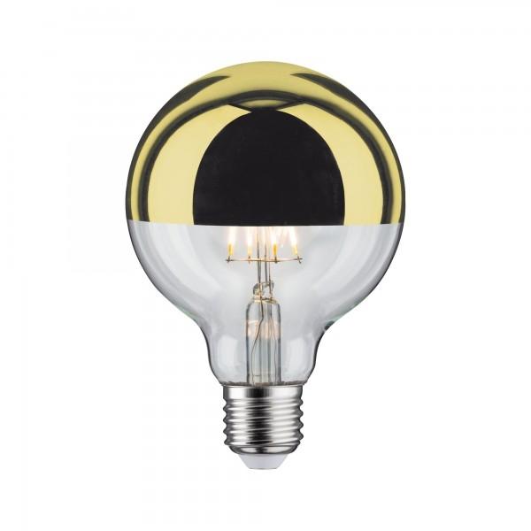 Globe LED 95 5W E27 230V calotte réflec Doré 2700K gradable