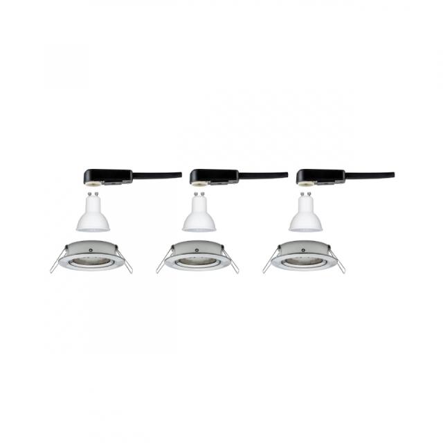 Kit nova rd or.led 3x6,5w 230v gu10 51mm acie