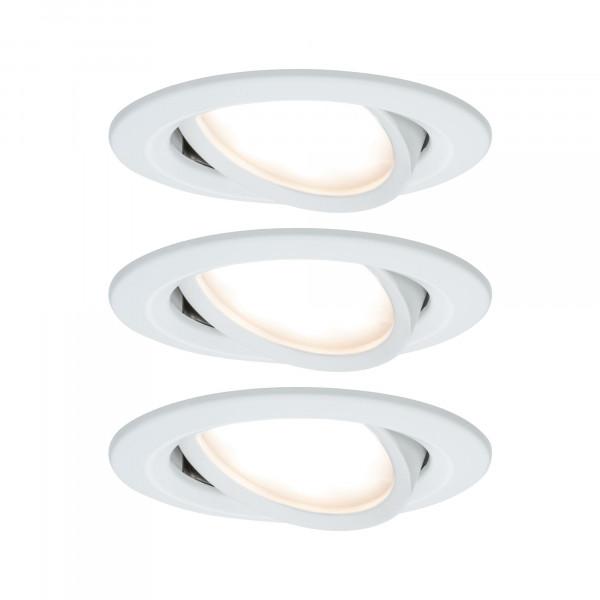 Kit nova rd orient.led 3x6,5w 230v blc/alu