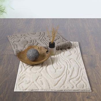 Tapis de bain 60x90cm zao taupe