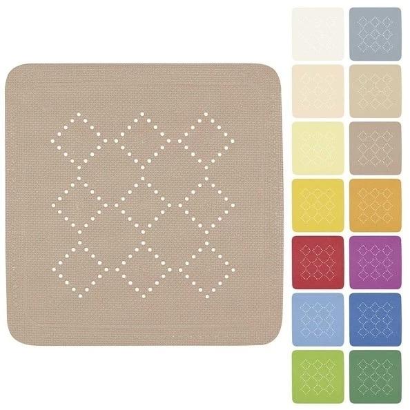 Tapis de douche 55x55 alaska taupe