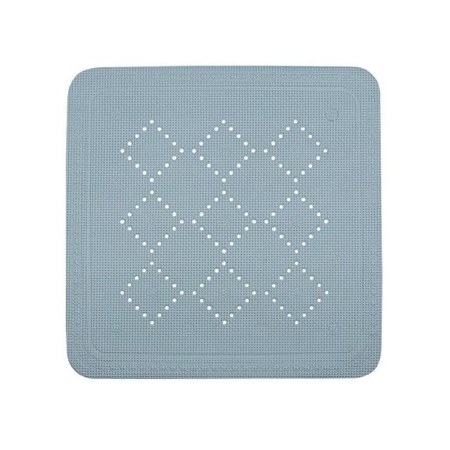 Tapis de douche 55x55 alaska gris clair