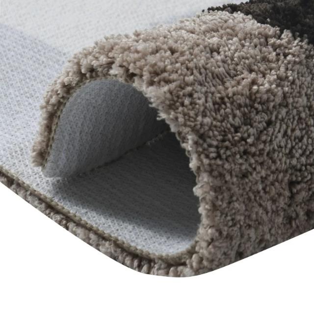 Tapis de bain 60x90 anela marron