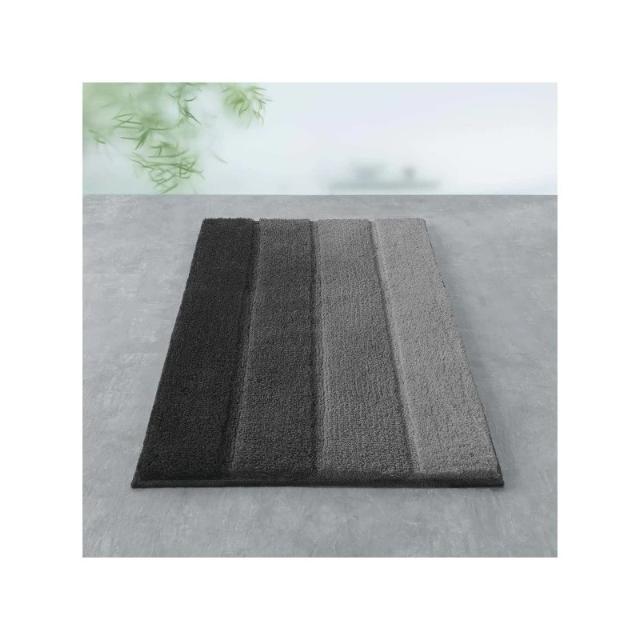 Tapis de bain 60x90 four gris/noir