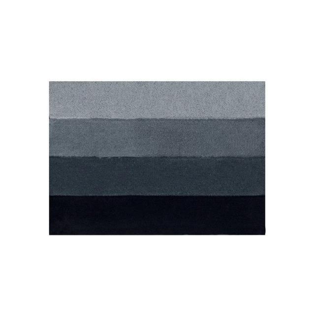 Tapis de bain 60x90 four gris/noir