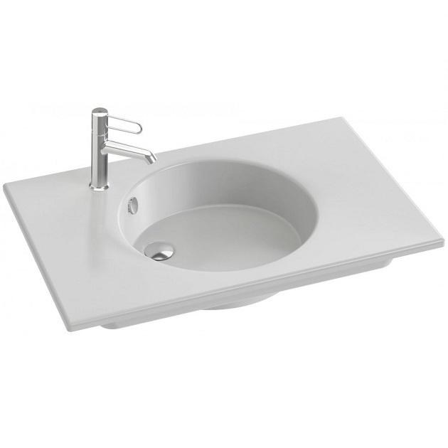 Plan vasque meule odeon rg 81cm blanc