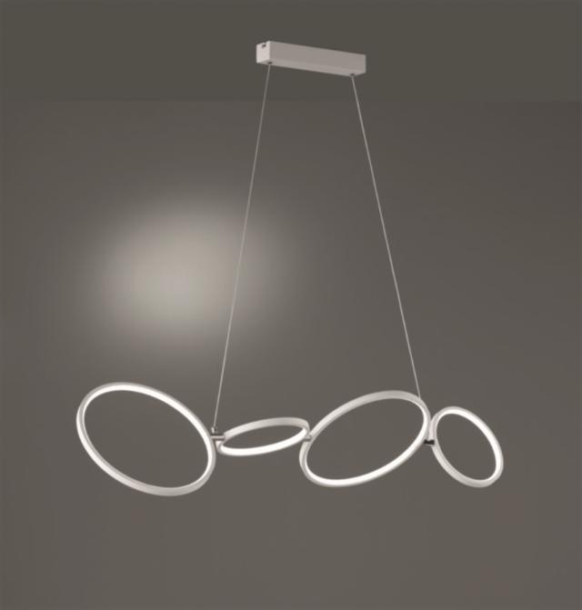 Suspension Rondo Blanc Mat H.150cm - TRIO