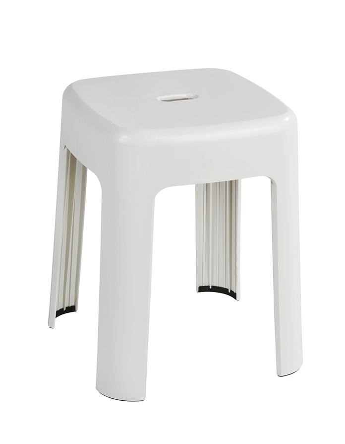 Tabouret salle de bain alaska blanc