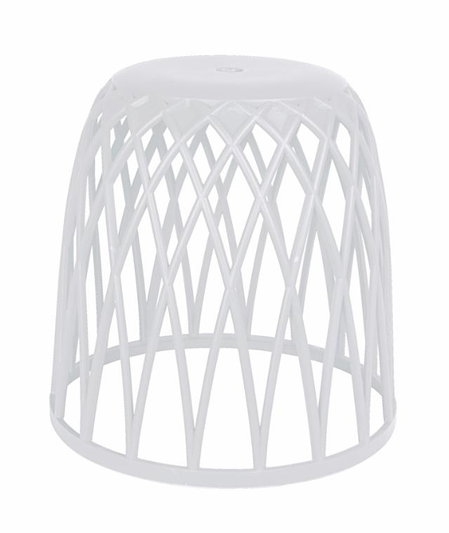 Tabouret salle de bain omio blanc