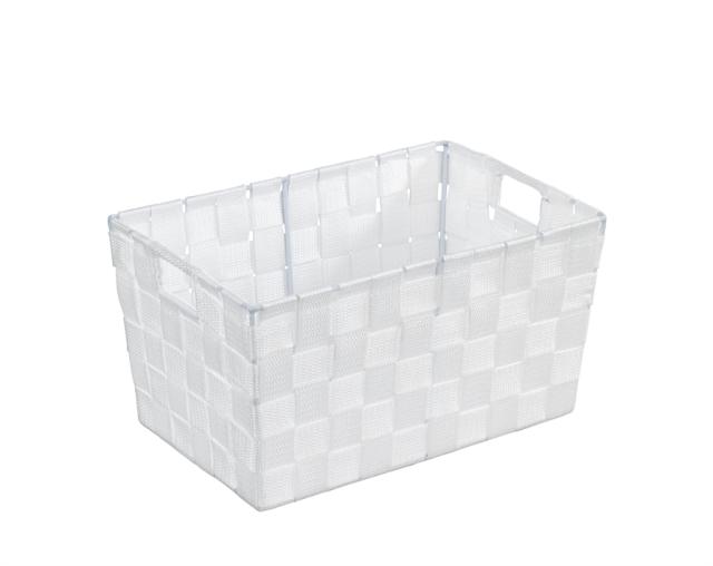 corbeille sdb adria s blanc poly. 30x20x15 cm - WENKO