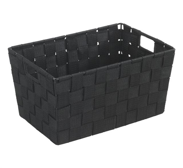 corbeille sdb adria s noir poly. 30x20x15 cm - WENKO