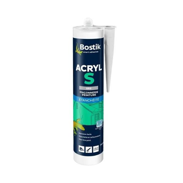 MASTIC ACRYLIQUE S GRIS - CART.310ML/C12