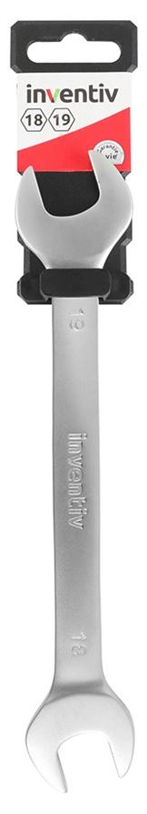 Clé plate 18/19mm chrome vanadium - INVENTIV