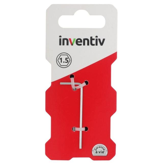 Clé mâle 1,5mm chrome vanadium - INVENTIV