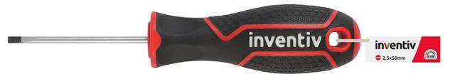 Tournevis plat électricien 2,5x50mm chrome vanadium - INVENTIV