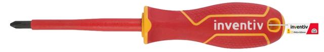 Tournevis Phillips isolé PH2x100mm chrome vanadium - INVENTIV