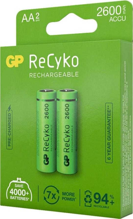 Blister 2 piles recharg recyko+ aa 2600mah