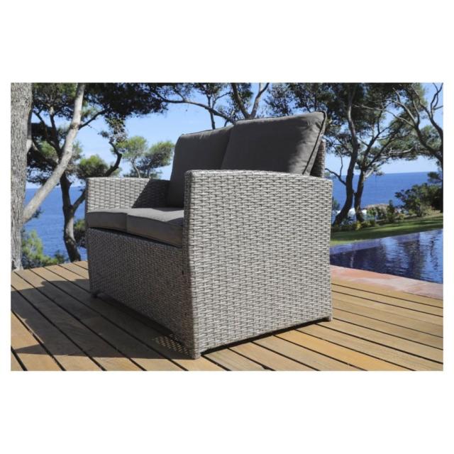 Set detente 4 pieces thym tabl+2faut+1sofa