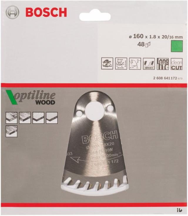 LAME DE SCIE CIRCULAIRE OPTILINE WOOD 160X20-48